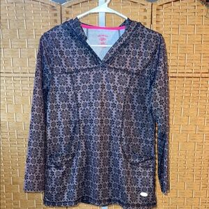 Reel Legends Black Floral Lightweight Hooded Jacket